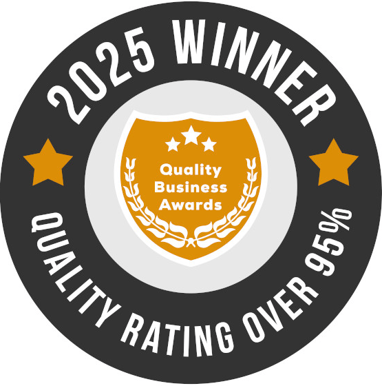 2025 Quality Business Awards Winner - Quality Rating Over 95%